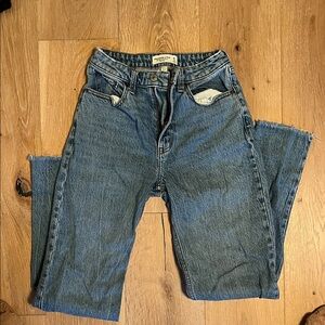 Abercrombie & Fitch Straight Leg Blue Jeans